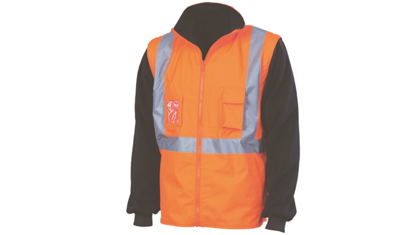 DNC Orange Hi-Vis, Waterproof Hi Vis Vest, 3XL