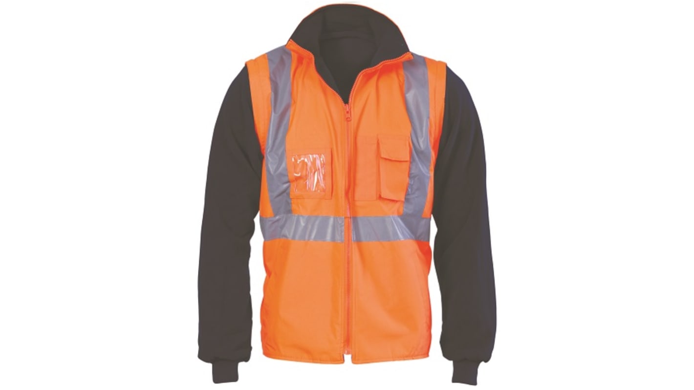 DNC Orange Hi-Vis, Waterproof Hi Vis Vest, XXL