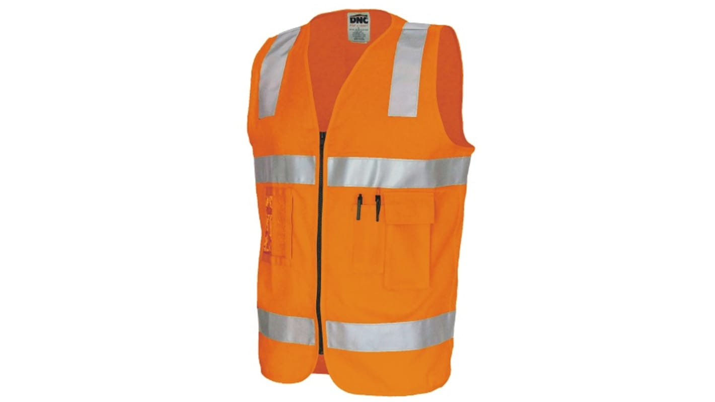 DNC Orange Anti-Static, Electrical Protection, Hi-Vis, UV Protection Hi Vis Vest, 4XL