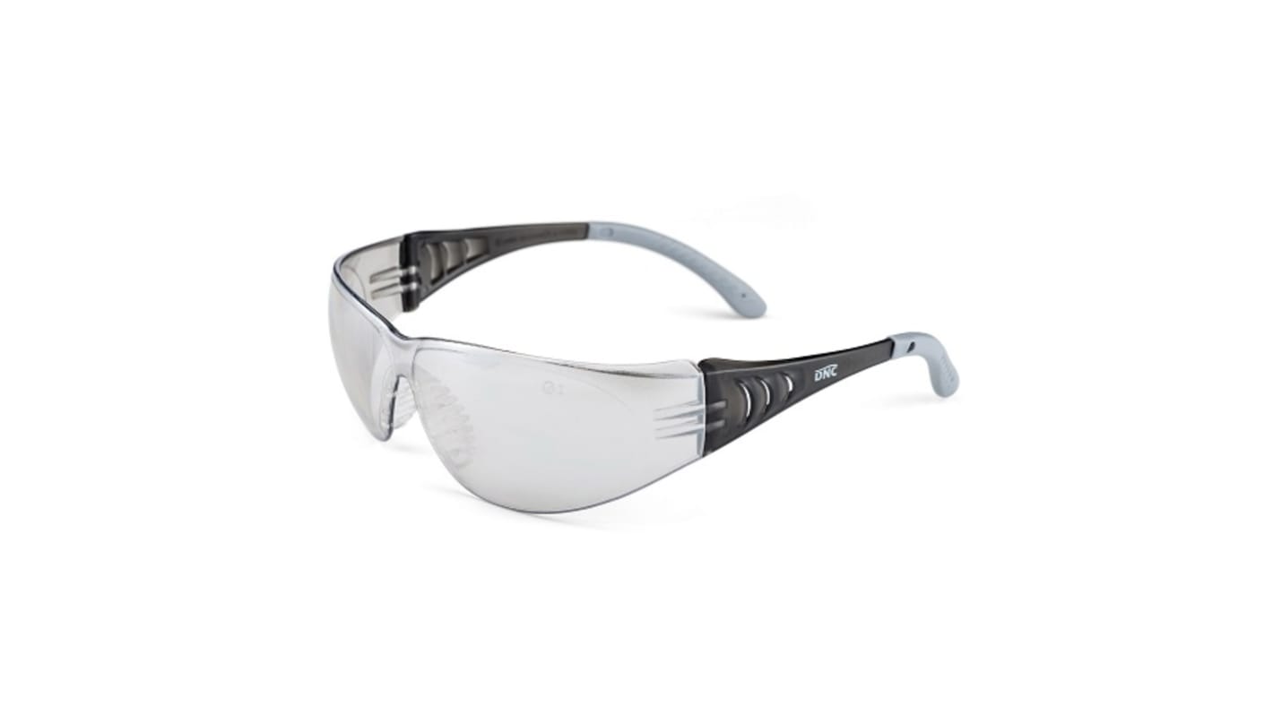 DNC Safety Spectacles, Clear, Silver Mirror