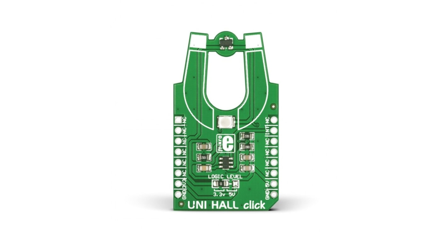 Modulo interruttore magnetico UNI HALL Click MikroElektronika, con Sensore a effetto Hall