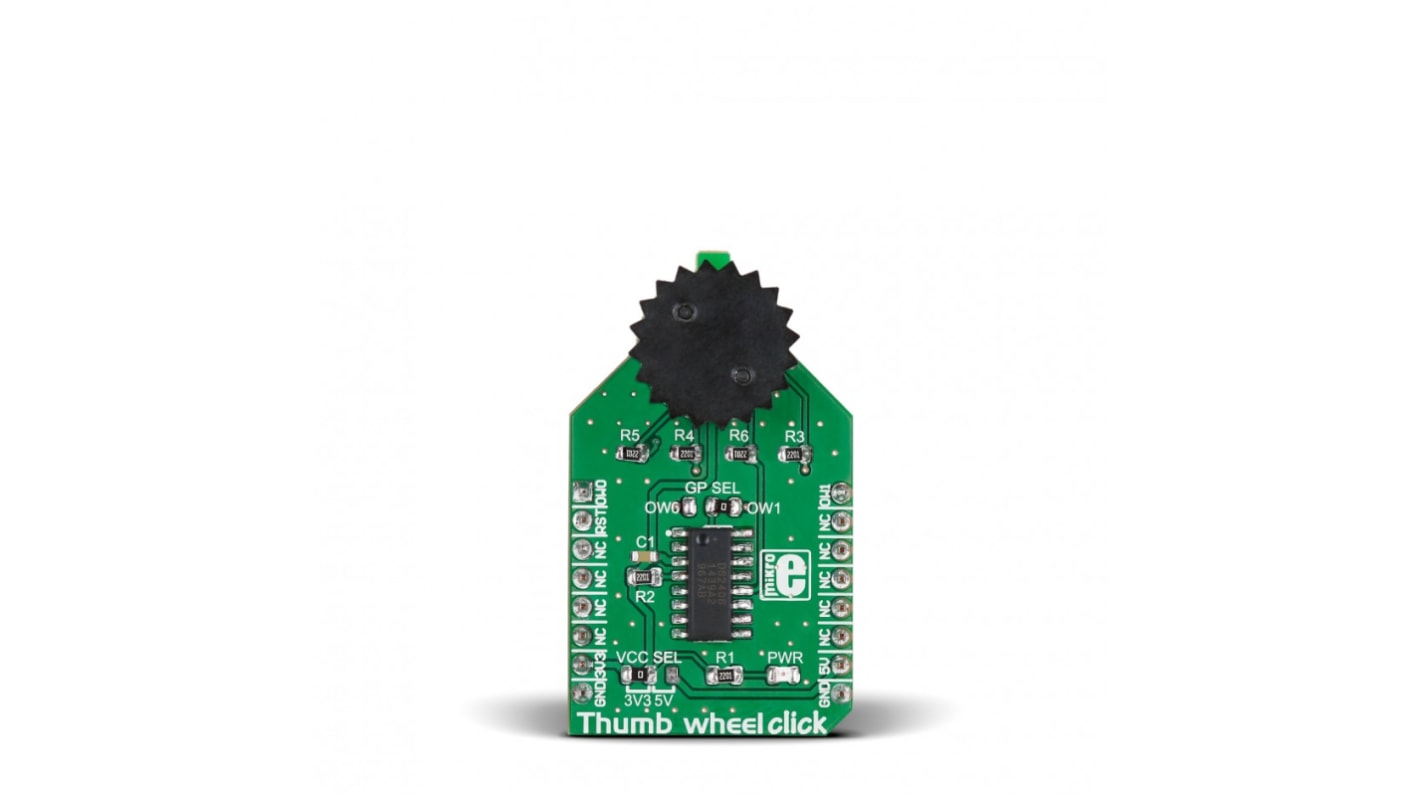 MikroElektronika Entwicklungstool HMI Thumbwheel Click Schalter Sensor-Zusatzplatine DS2408