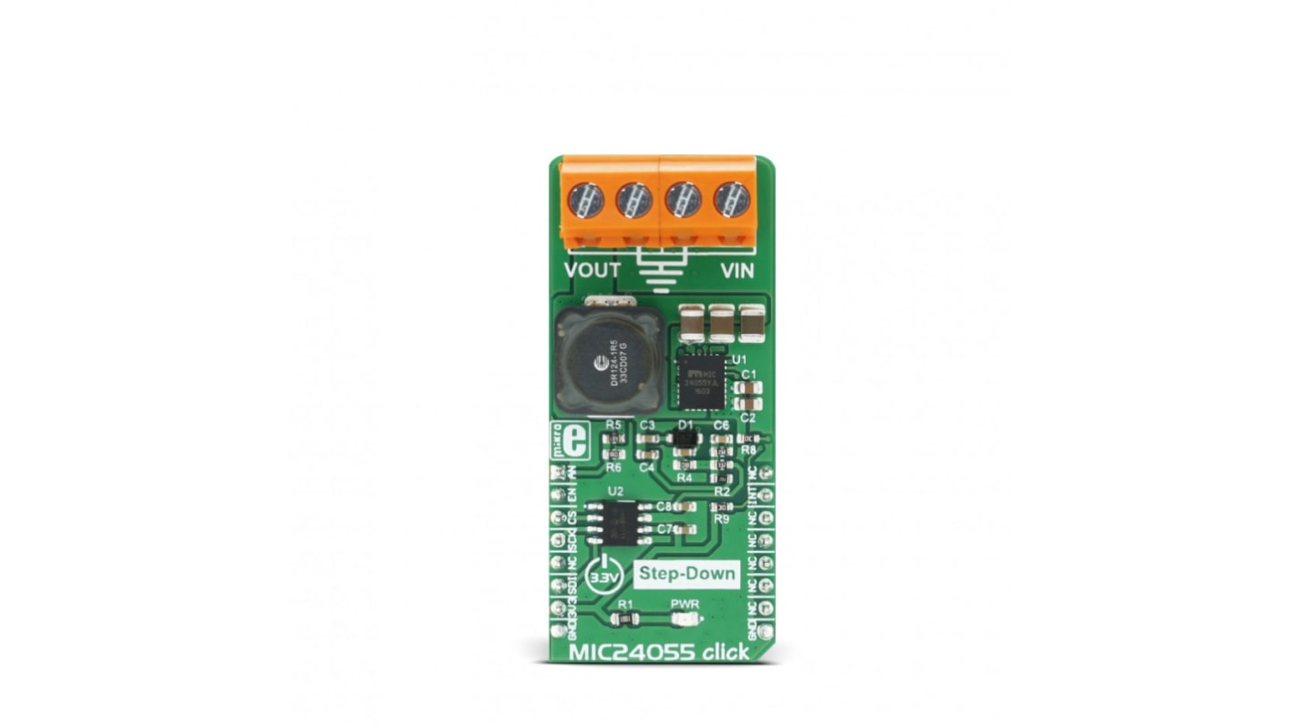 MikroElektronika MCP4921, MIC24055 Entwicklungsbausatz Spannungsregler, MIC24055 Click Abwärtsregler