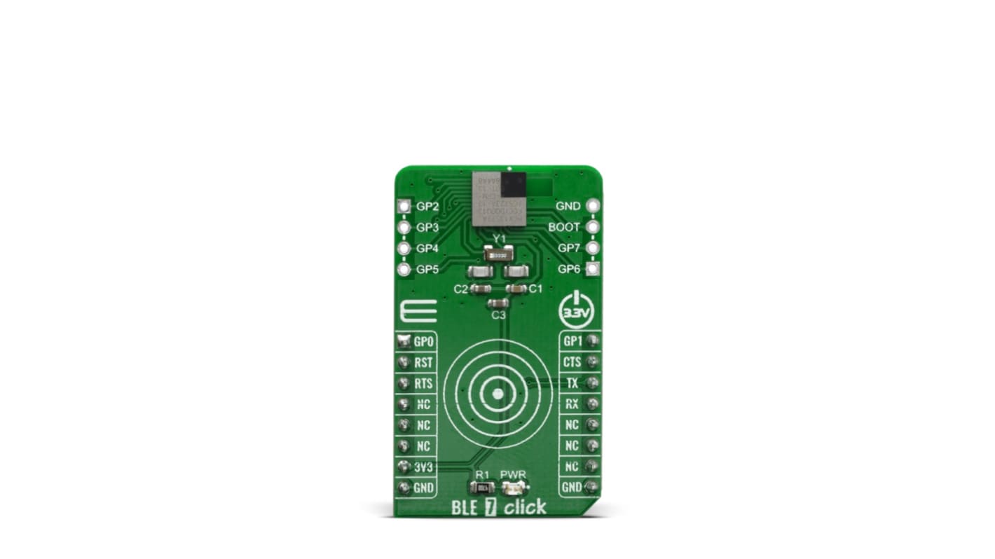 MikroElektronika BLE 7 Click BGX13S22GA-V31 BLE Module mikroBus Click Board for Health, Sports, Wellness Devices