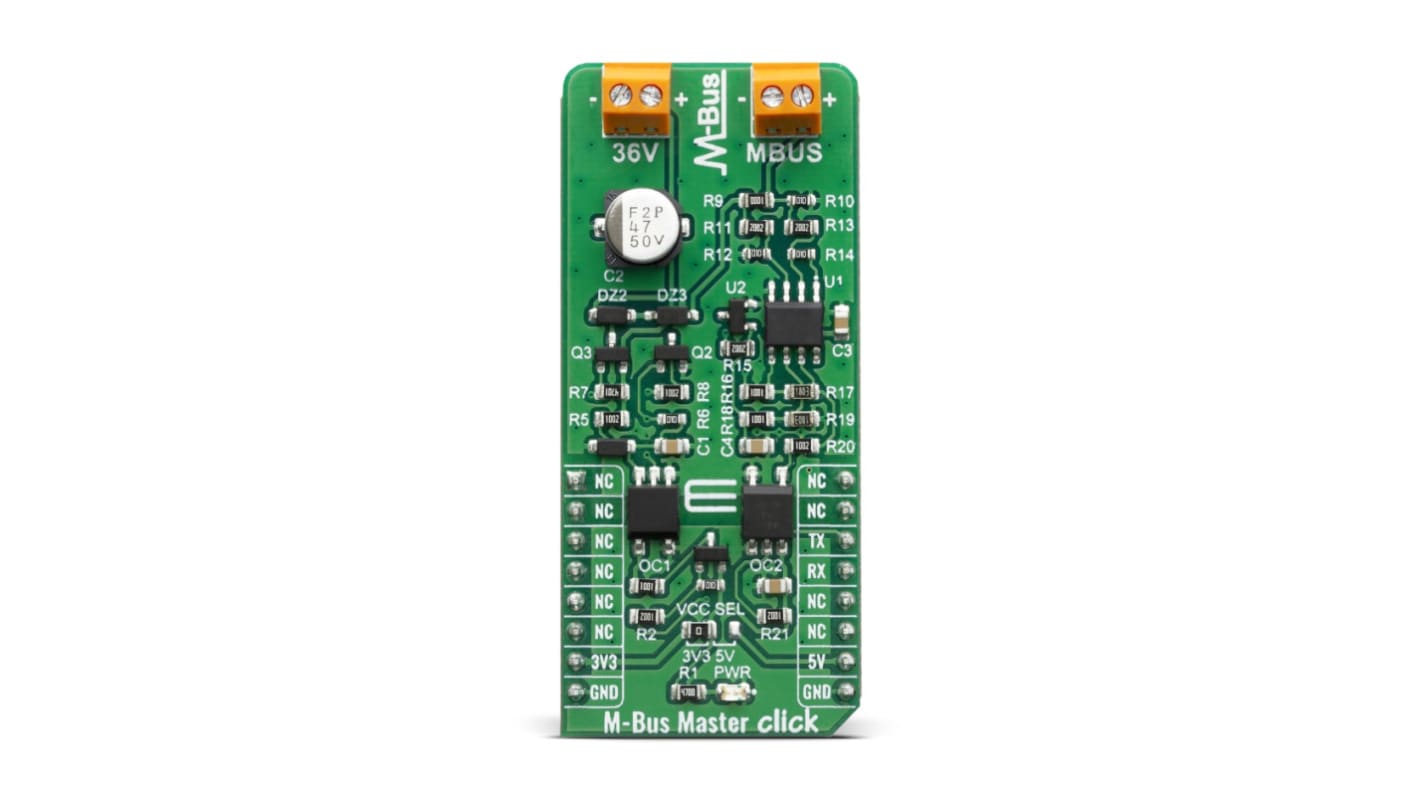 MikroElektronika Development Board, Operationsverstärker, M-Bus Master Click Schnittstellenleiterplatte