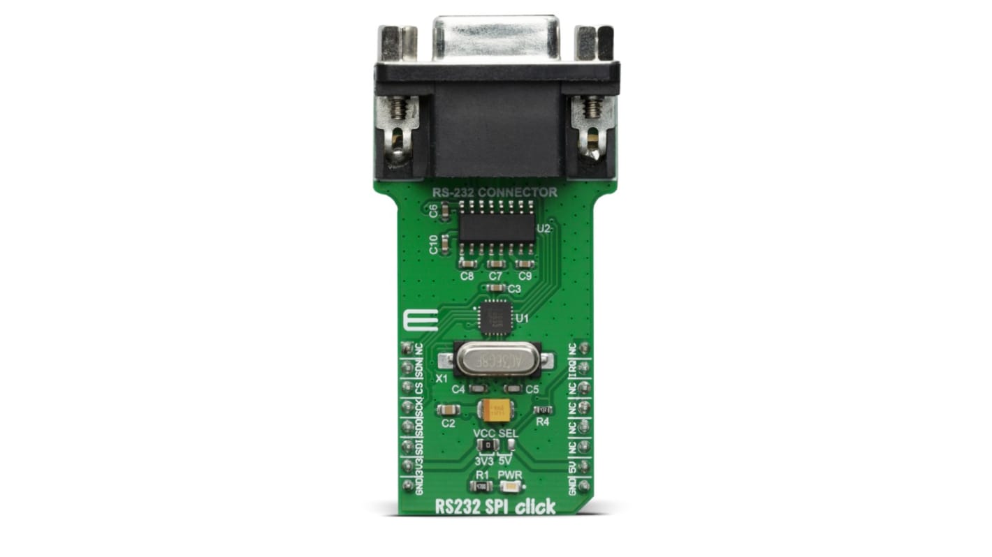 Strumento di sviluppo comunicazione e wireless MikroElektronika RS232 SPI Click