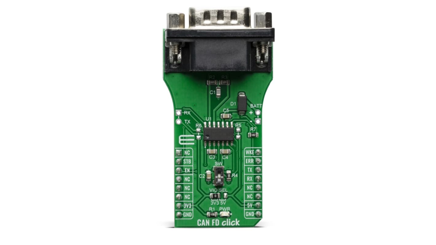 MikroElektronika CAN FD Click TLE9252V Sensor Add-On Board for Infotainment Applications MIKROE-3933