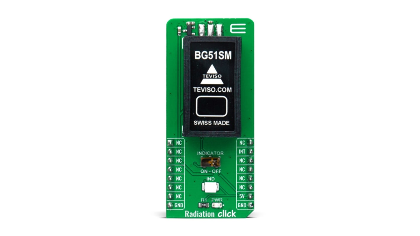 MikroElektronika Radiation Click Enviroment Sensor mikroBus Click Board for BG51