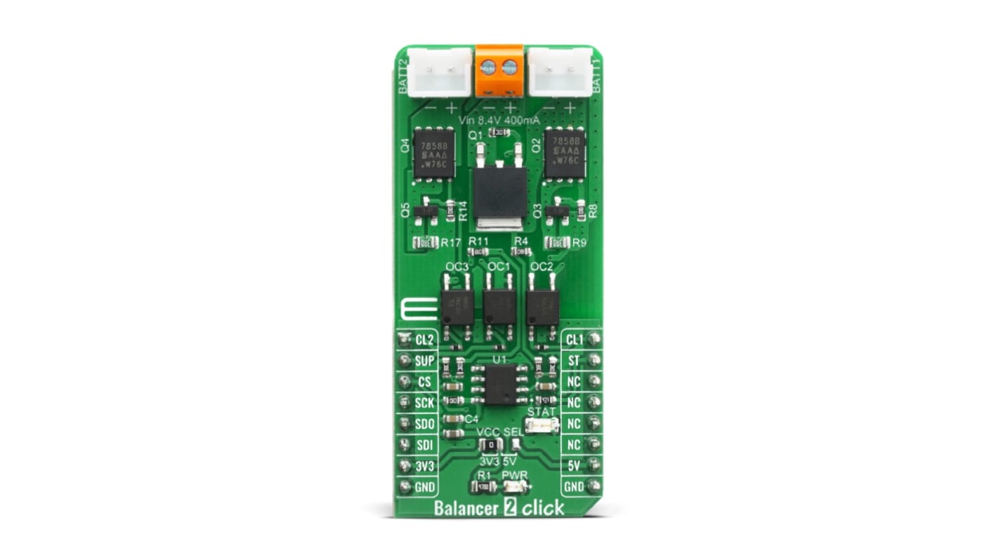 MikroElektronika MCP3202 Entwicklungsbausatz Spannungsregler, Balancer 2 Click Schutzfunktionen