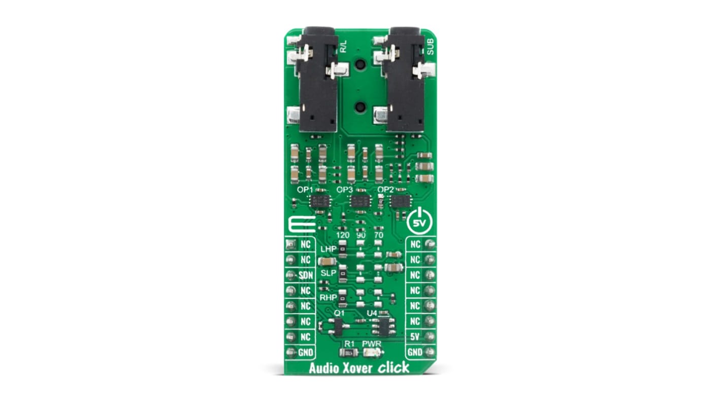 Module de développement MikroElektronika Audio Xover Click Audio pour MCP6H012