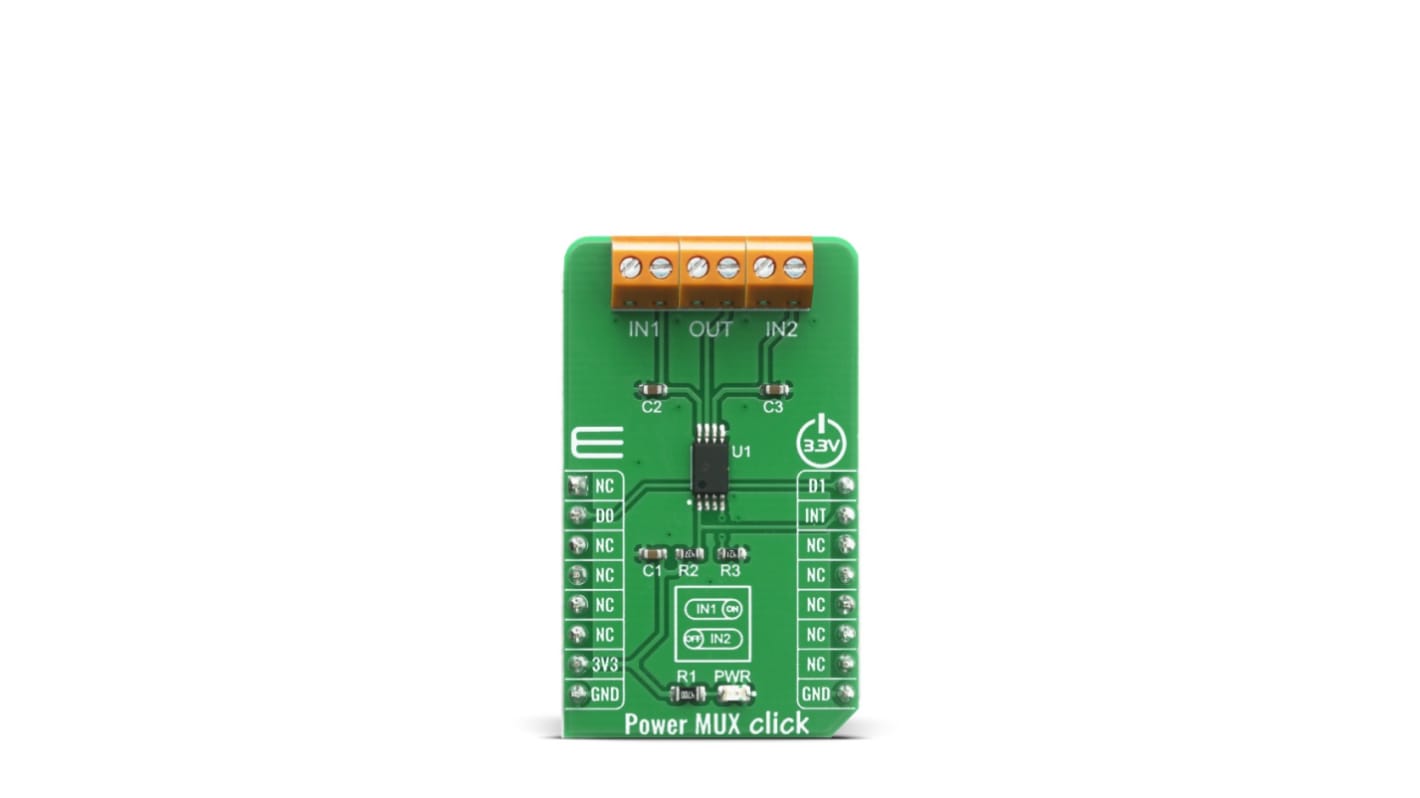 Scheda click mikroBus Interruttore di potenza intelligente per PC, PDA DC Motor 6 Click TPS2115APWR