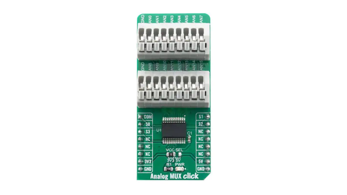 Scheda di sviluppo MikroElektronika Analog MUX Click, Interruttori e multiplexer