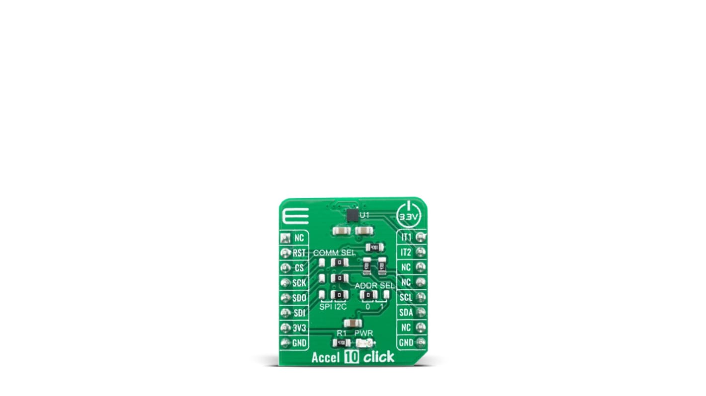 Acelerómetro Sensor de acelerómetro MikroElektronika Accel 10 Click - MIKROE-4112