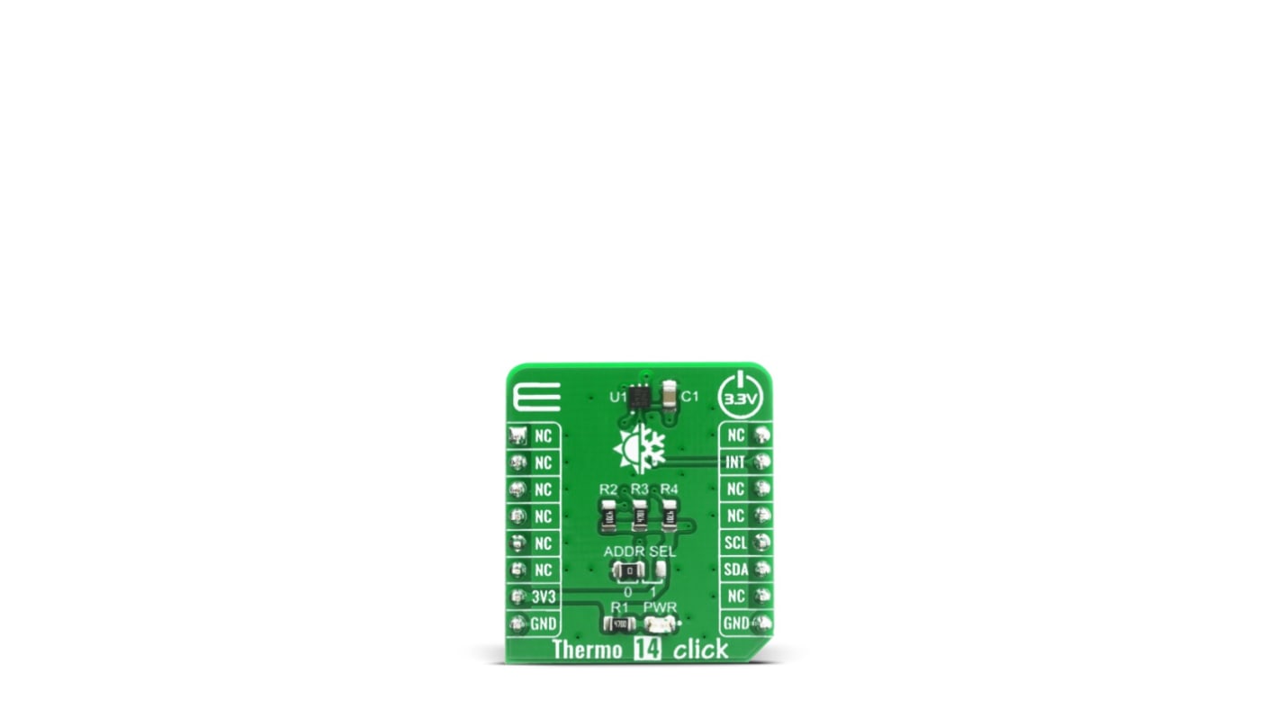 MikroElektronika STTS22H Thermo 14 Click Entwicklungskit, Temperatur- und Feuchtigkeitssensor