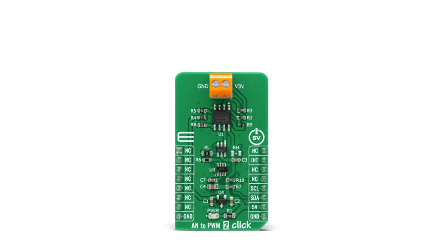 Scheda click mikroBus MikroElektronika per Regolazione LED, circuito servo PWM