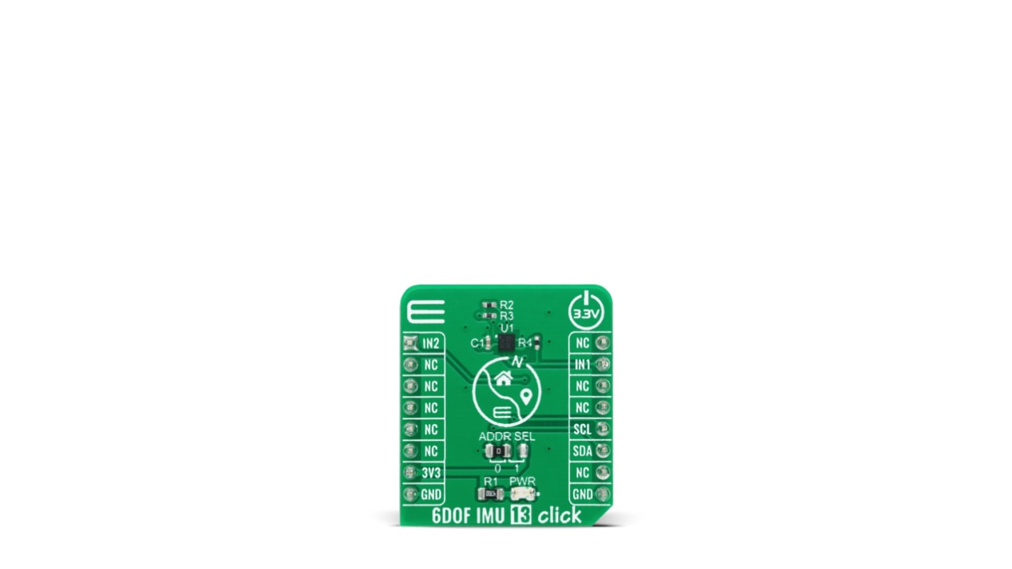 MikroElektronika MC6470 6DOF IMU 13 Click Entwicklungskit, Trägheitssensor 6 DoF