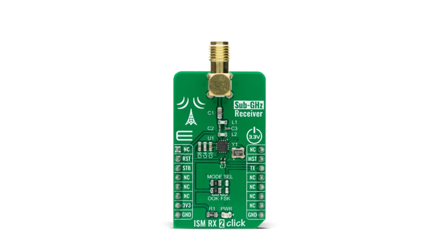 MikroElektronika ISM RX 2 Click Si4356 Sensor Add-On Board for Door Contol, Industrial Control MIKROE-4230