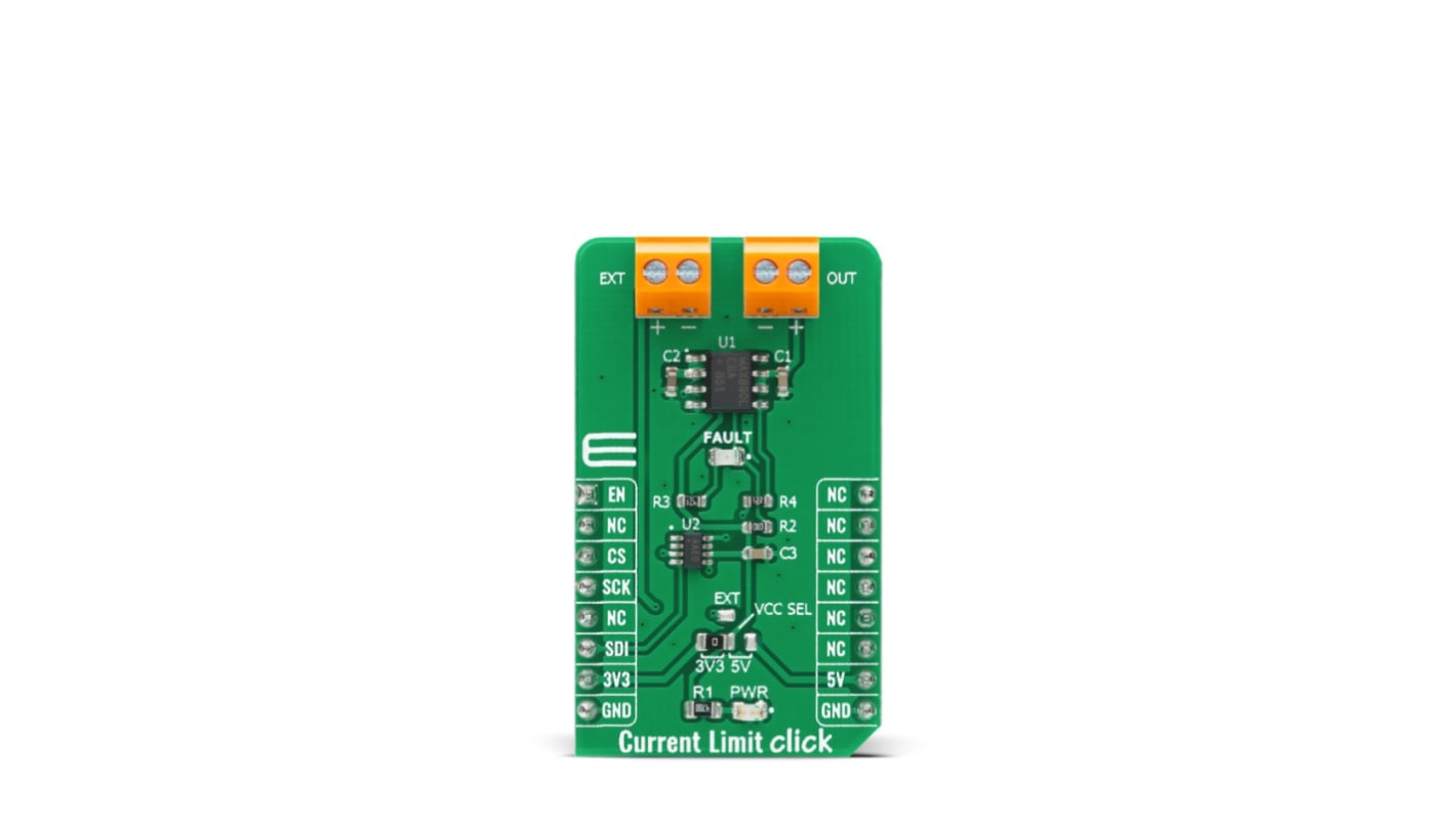 Placa complementaria Interruptor de encendido inteligente MikroElektronika Current Limit Click - MIKROE-4271