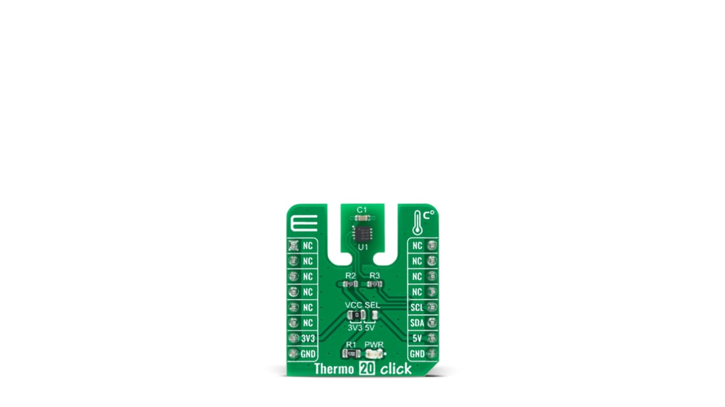 Placa Click mikroBus Sensor de temperatura y humedad MikroElektronika Thermo 20 Click - MIKROE-4316