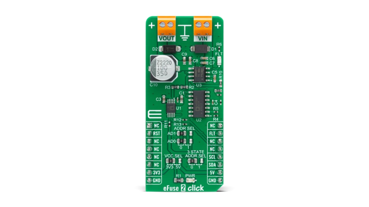 MikroElektronika TPS259631 Entwicklungsbausatz Spannungsregler, eFuse 2 Click Stromüberwachungseinheit