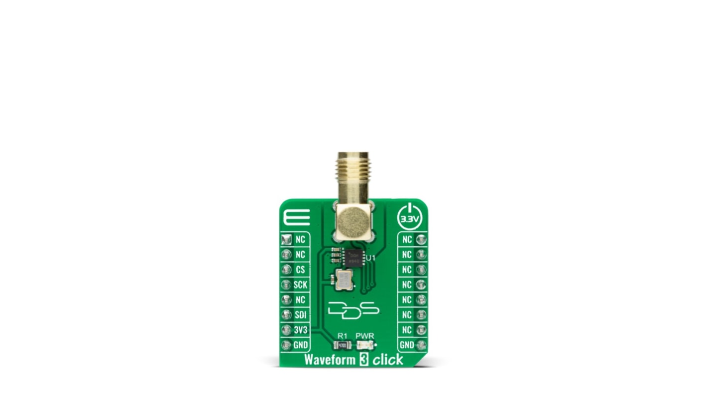 Waveform 3 Click AD9837 MikroElektronika per Applicazioni TDR