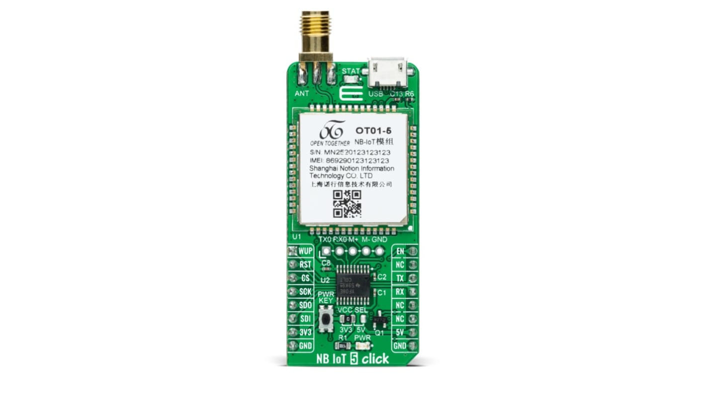 MikroElektronika NB IoT 5 Click OT01-5 Sensor Add-On Board for Smart gas/water Meters MIKROE-4472