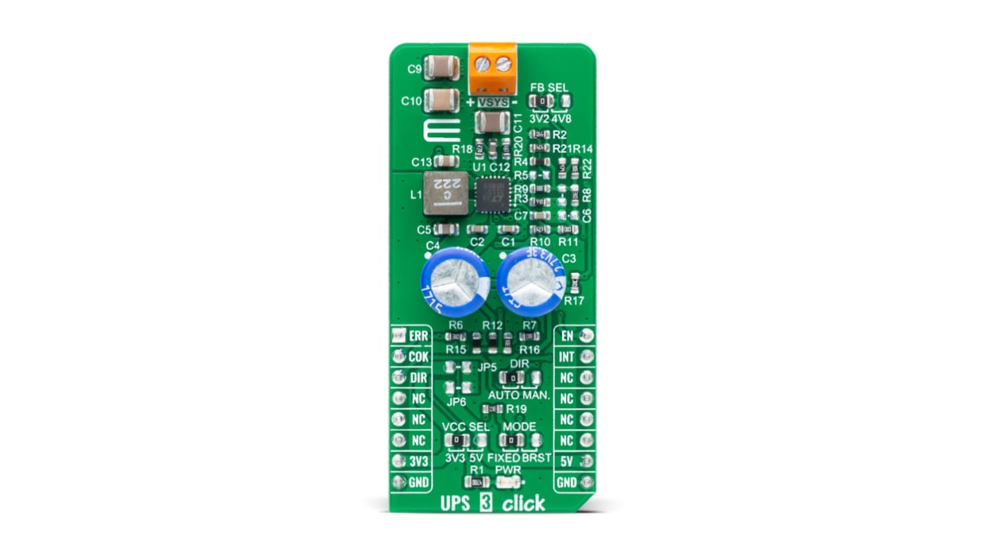 MikroElektronika LTC3110 Entwicklungsbausatz Spannungsregler, UPS 3 Click Akkuladegerät