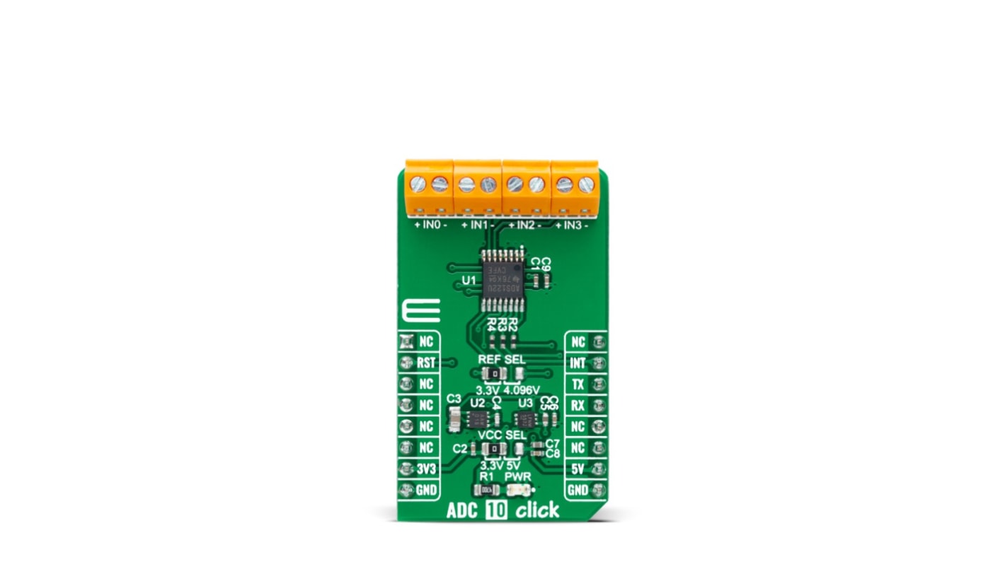 Carte complémentaire de capteur ADC MikroElektronika pour Thermistances, thermocouple