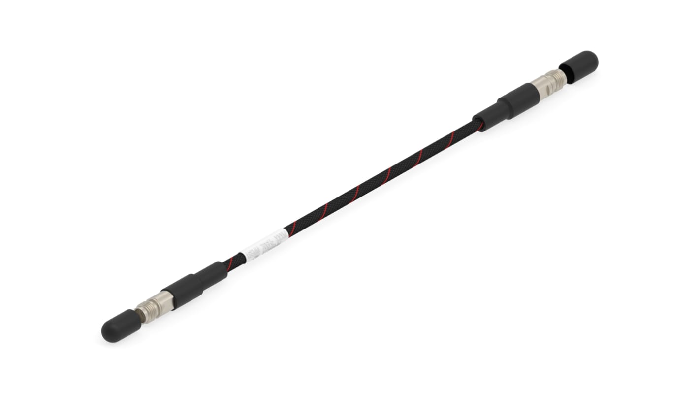 TE Connectivity Female 1.85mm to 1.85mm Coaxial Cable, 1m, Flexible Double Shield Coaxial, Terminated