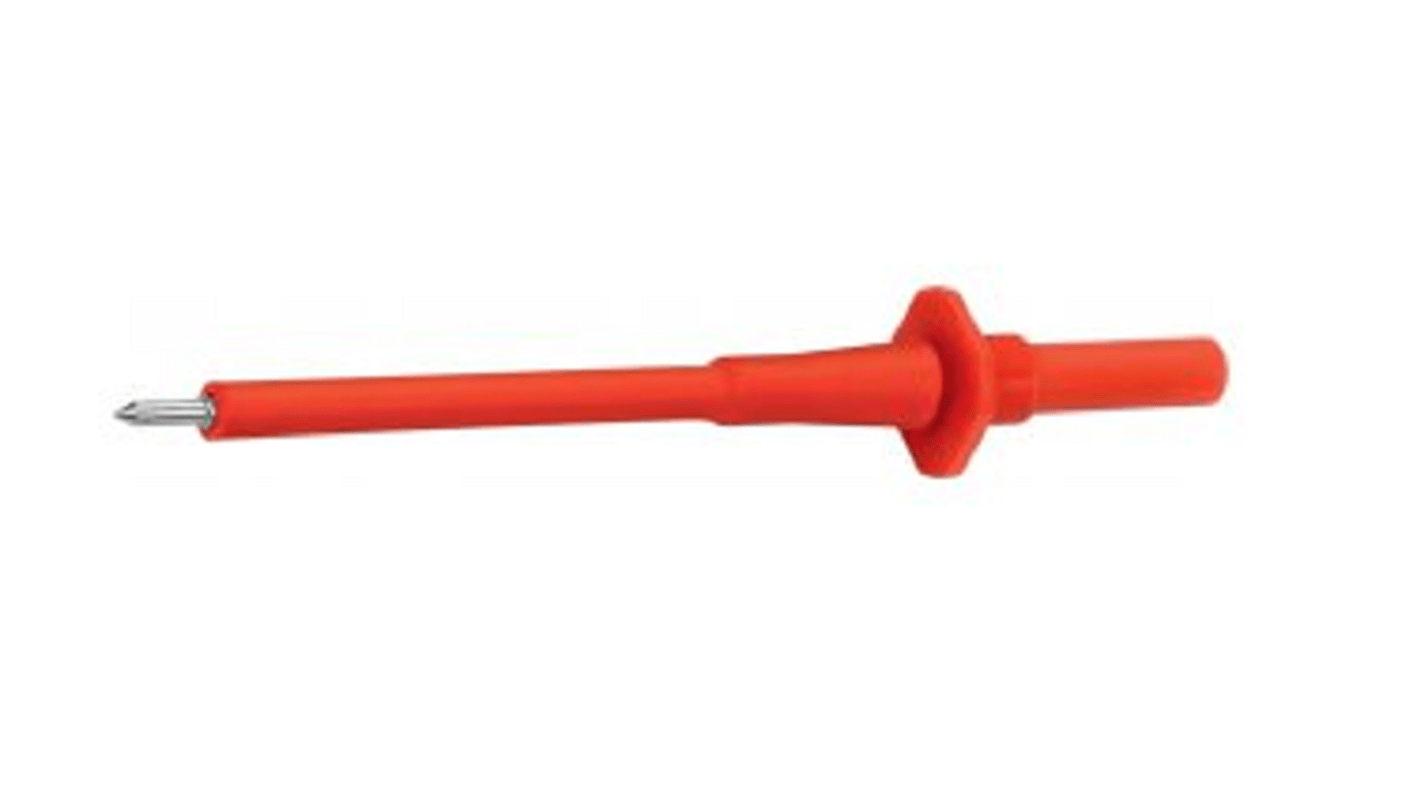 Sonde de test Schutzinger, A ressort, pointe de 2mm, 1kV, 10A, Rouge