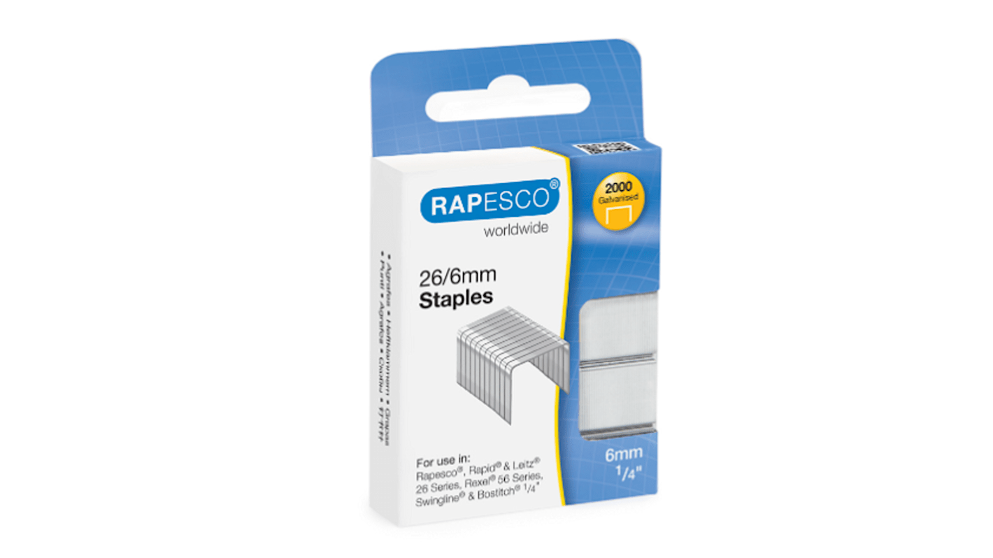 S2662MA3 | Rapesco 26/6mm Staples | RS