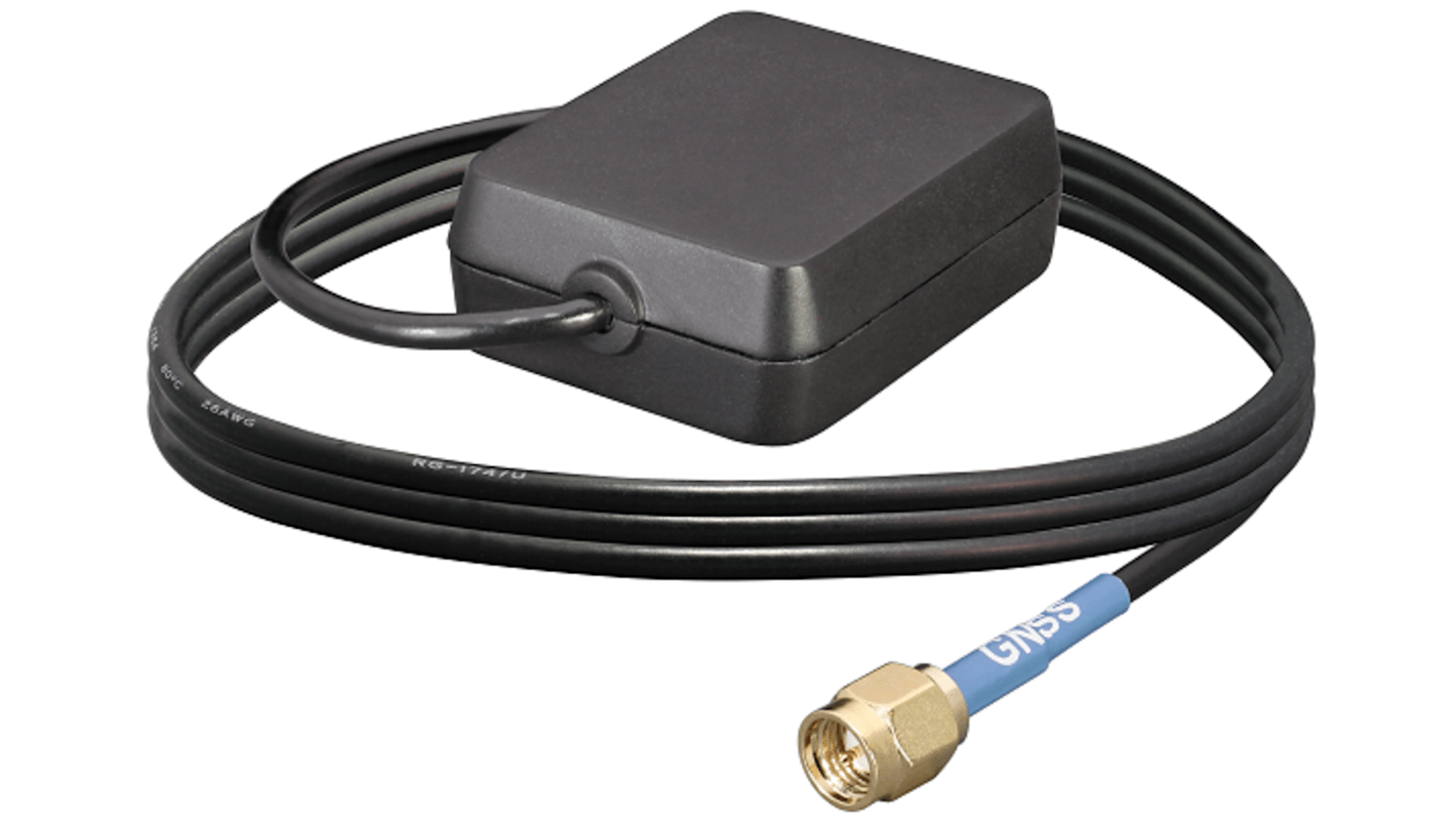 Linx GPS-Antenne ANT-GNRM-L1A-3 Magnetisch Vierkant SMA-Stecker Stecker 32.8 dBi, 33.4 dBi, 33.5 dBi GPS GNRM