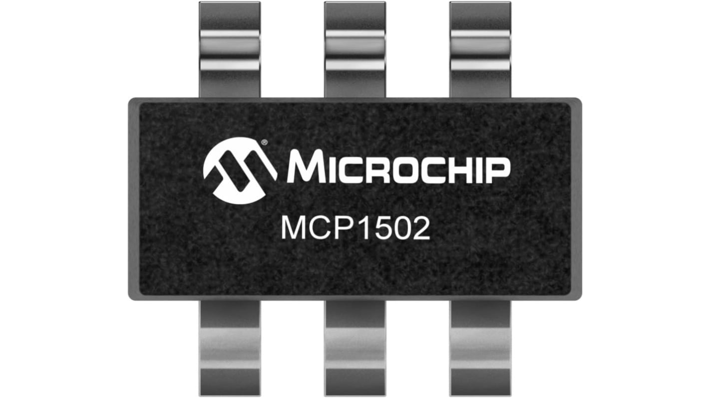 Referencia de tensión de precisión MCP1502T-18E/CHY, SOT 23 0.1%