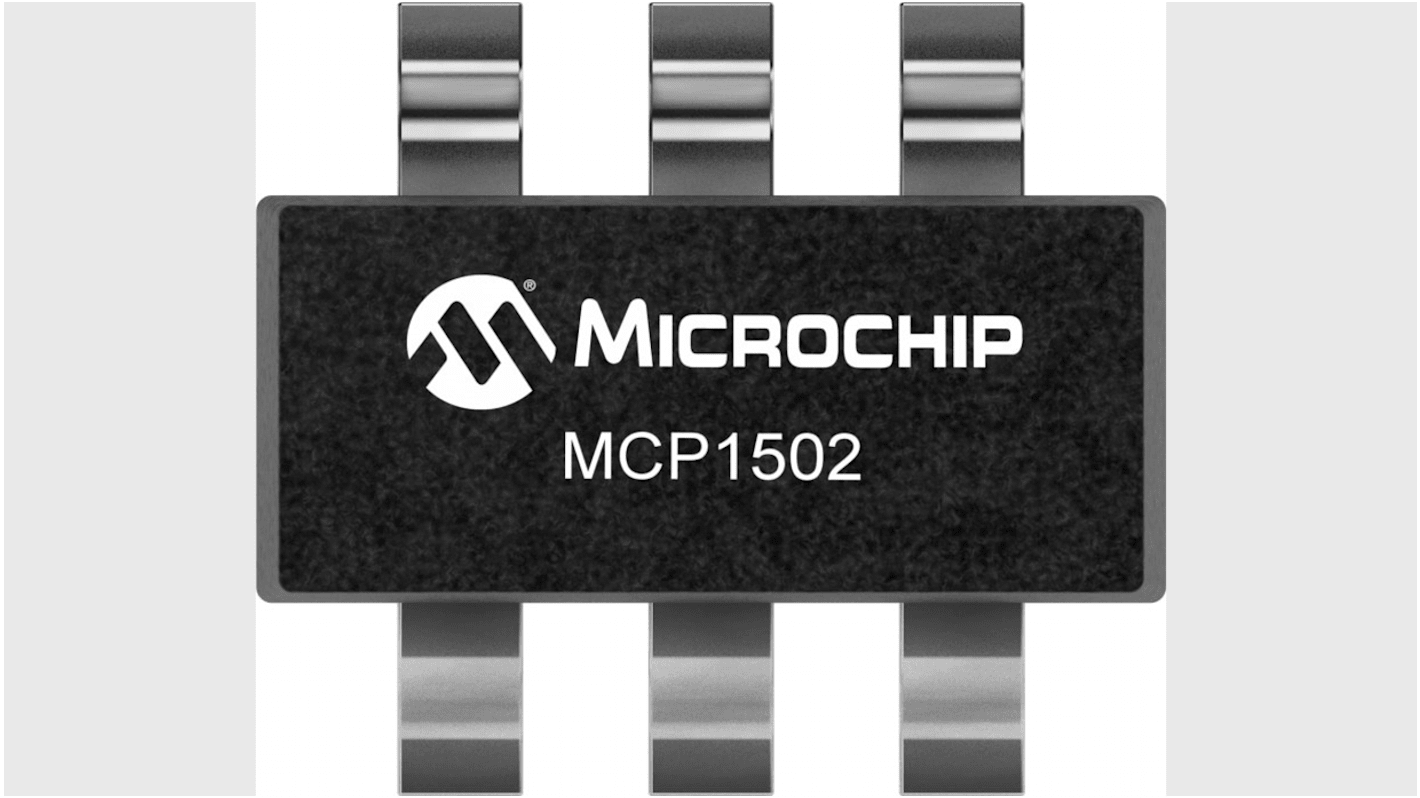 Microchip Precision Precision Voltage Reference 2.7V 0.1% SOT 23, MCP1502T-25E/CHY