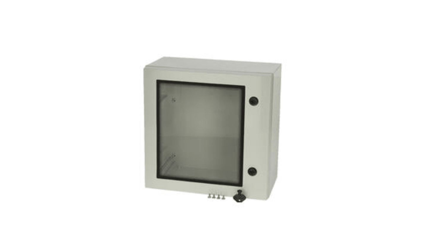 Fibox Polycarbonat Wandgehäuse IP66, HxBxT 300 mm x 300 mm x 210mm