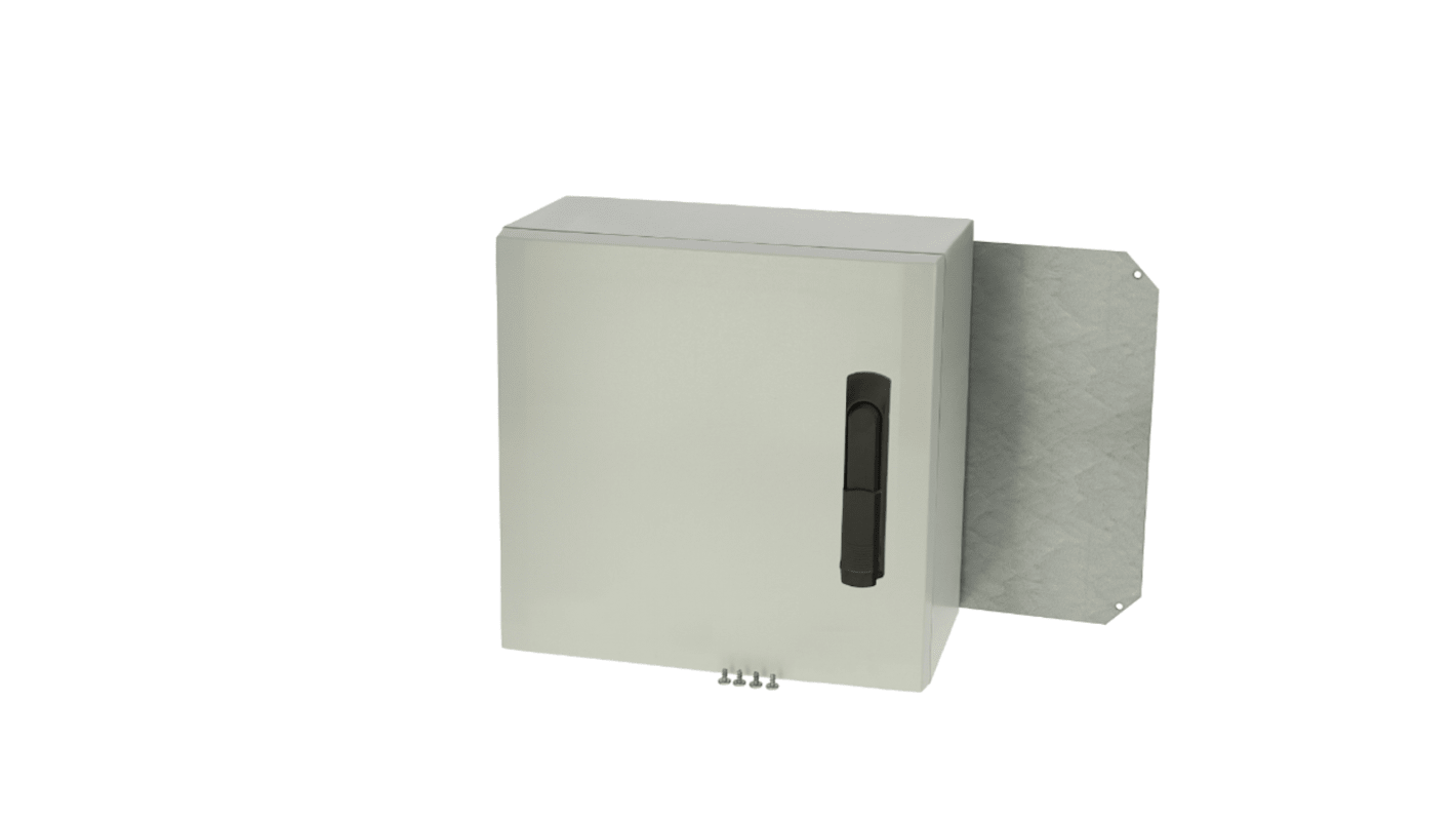 Fibox Polycarbonat Wandgehäuse IP66, HxBxT 400 mm x 400 mm x 210mm
