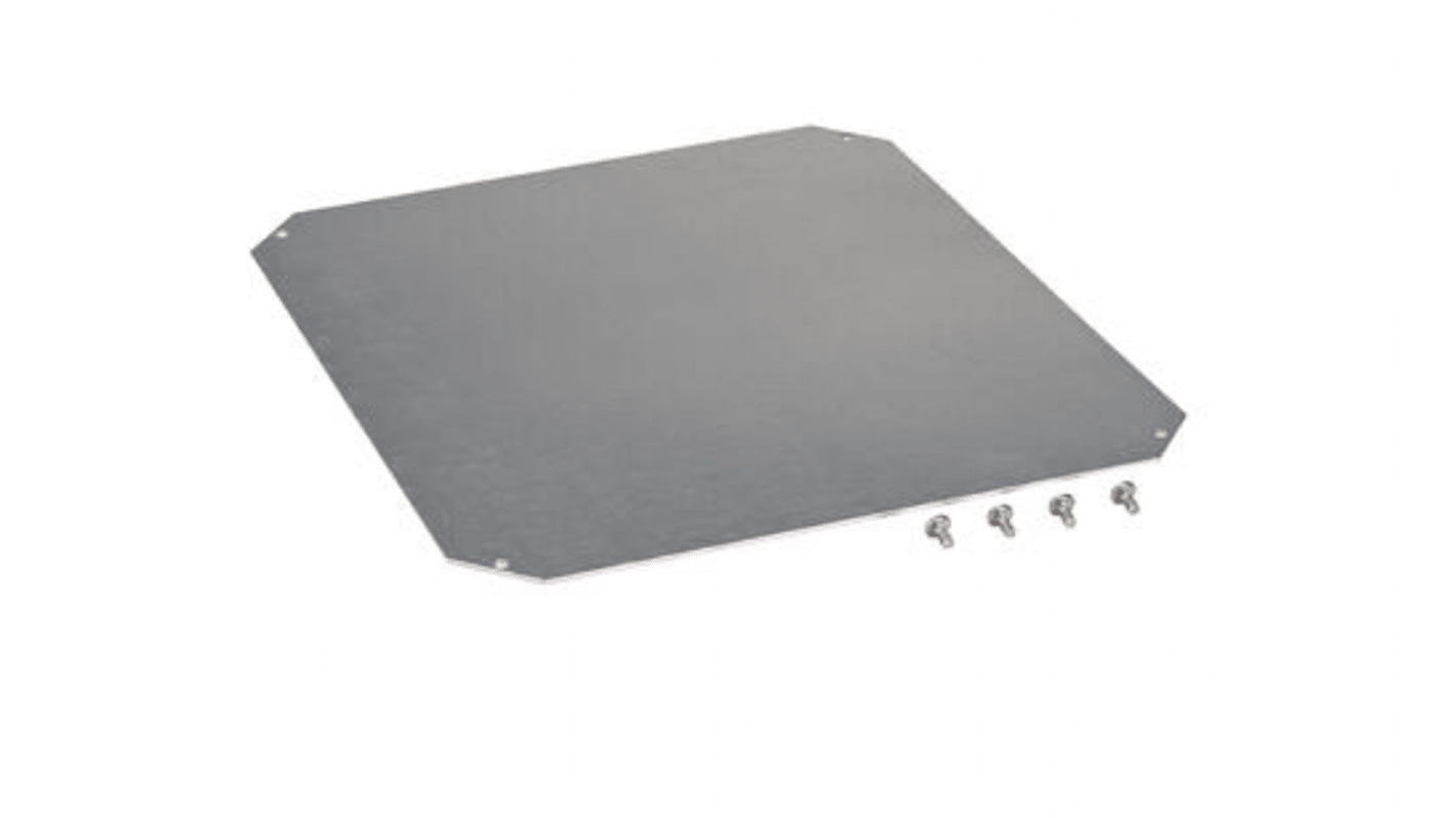 Fibox Galvanised Steel Mounting Plate, 250mm W for Use with ARCA Series