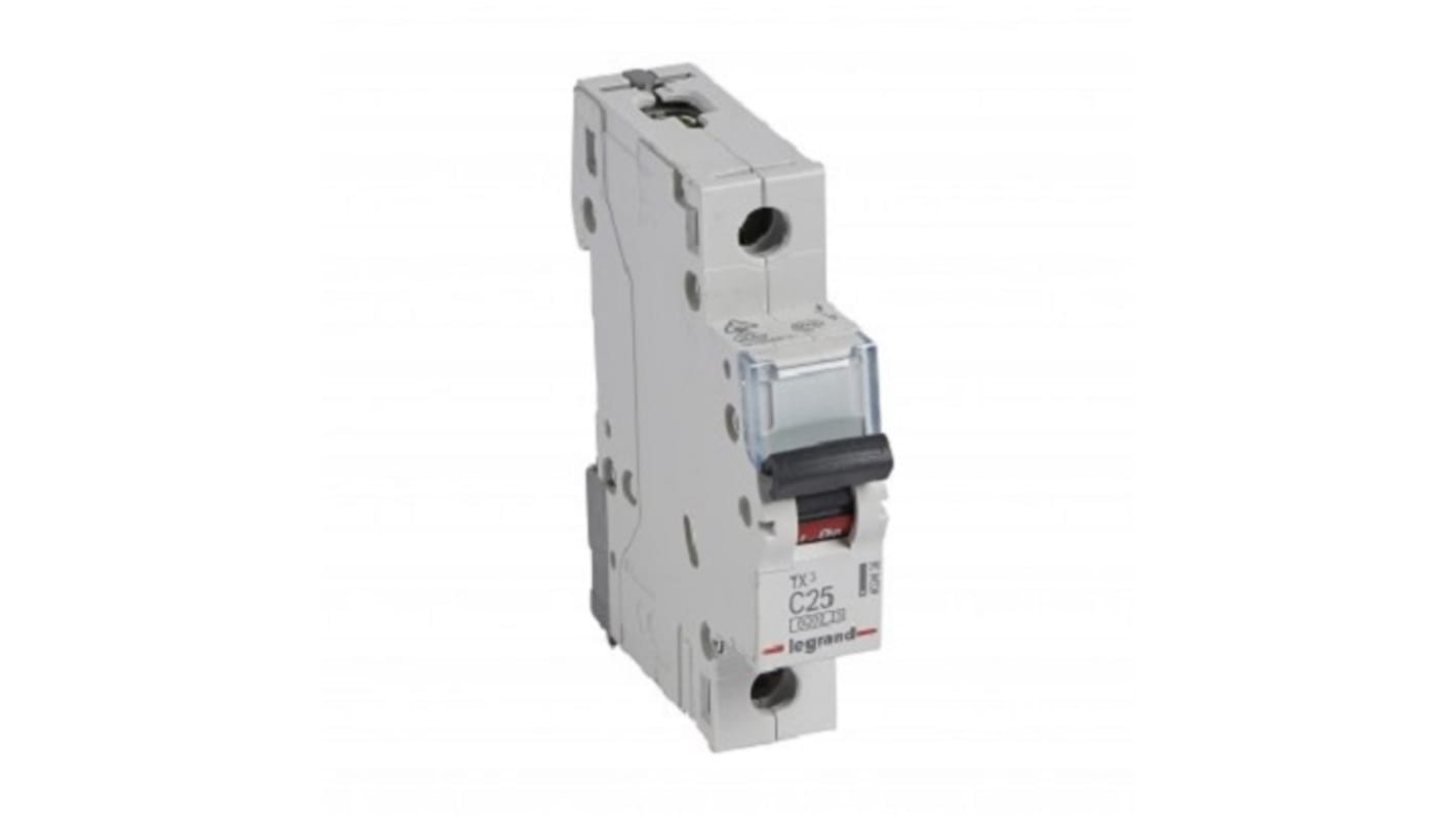 Legrand Circuit breaker TX3 6000 MCB, 1P Curve C, 230V AC