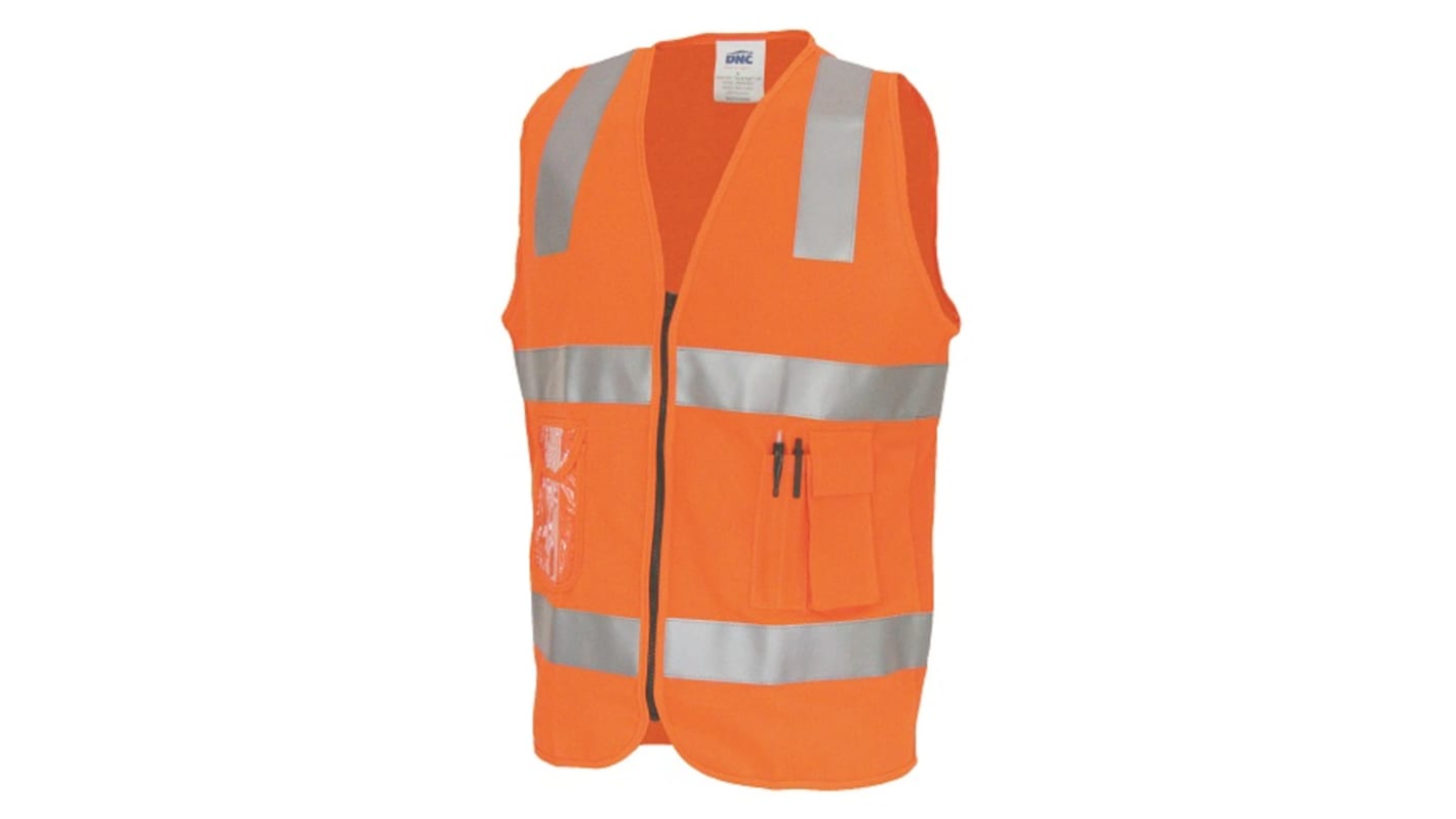 DNC Orange Hi-Vis Hi Vis Vest, XXL