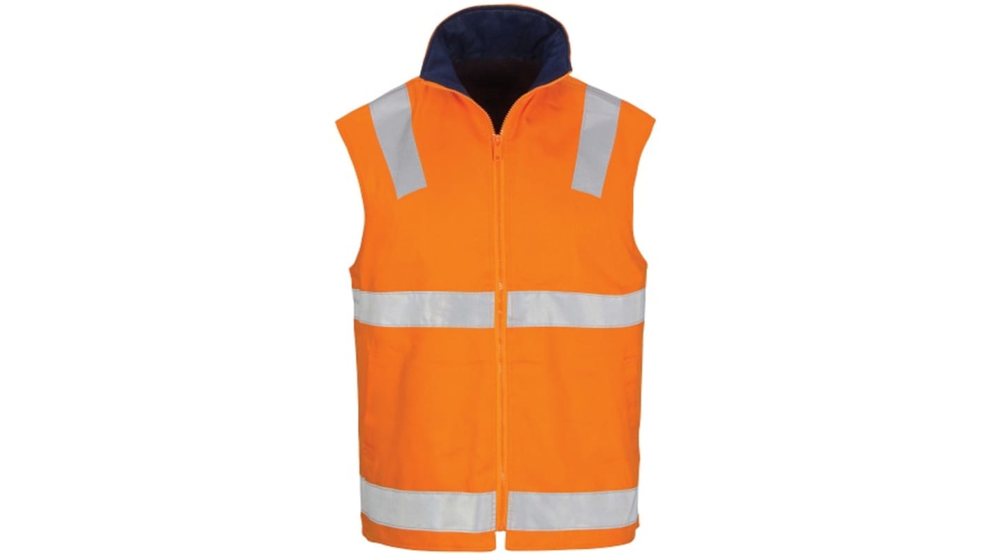 DNC Orange Hi-Vis Hi Vis Vest, XS