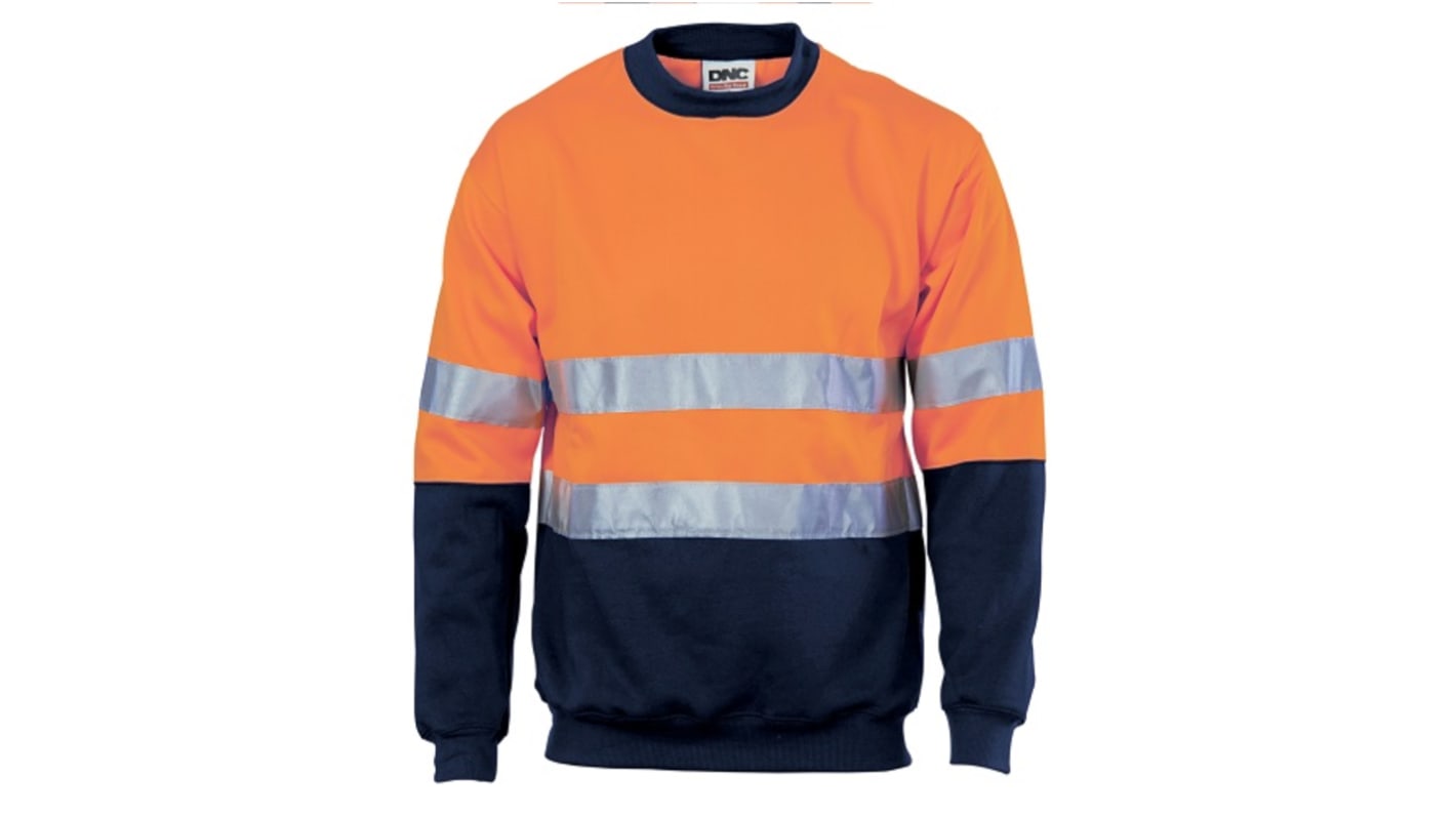 DNC Orange/Navy Hi Vis Sweatshirt, M