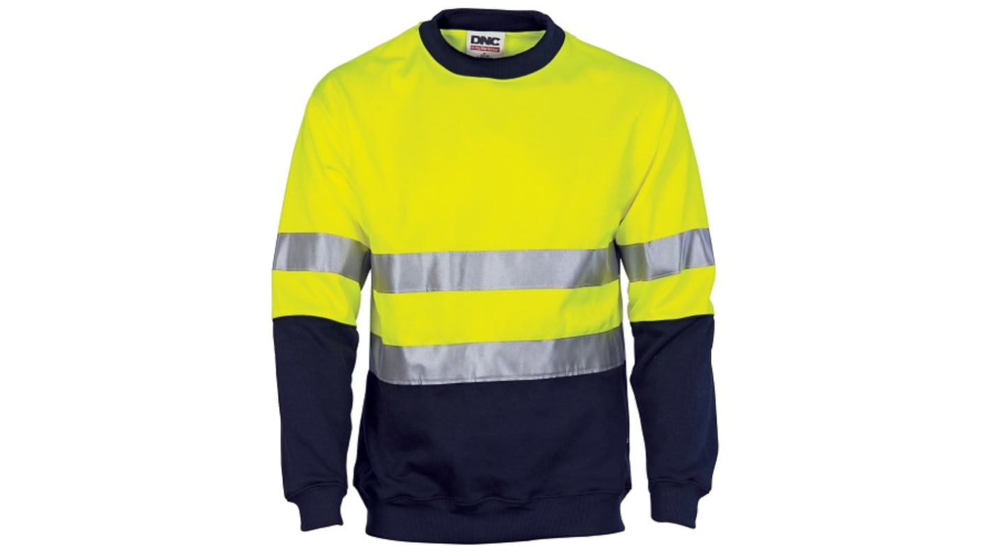 DNC Yellow/Navy Hi Vis Sweatshirt, 5XL