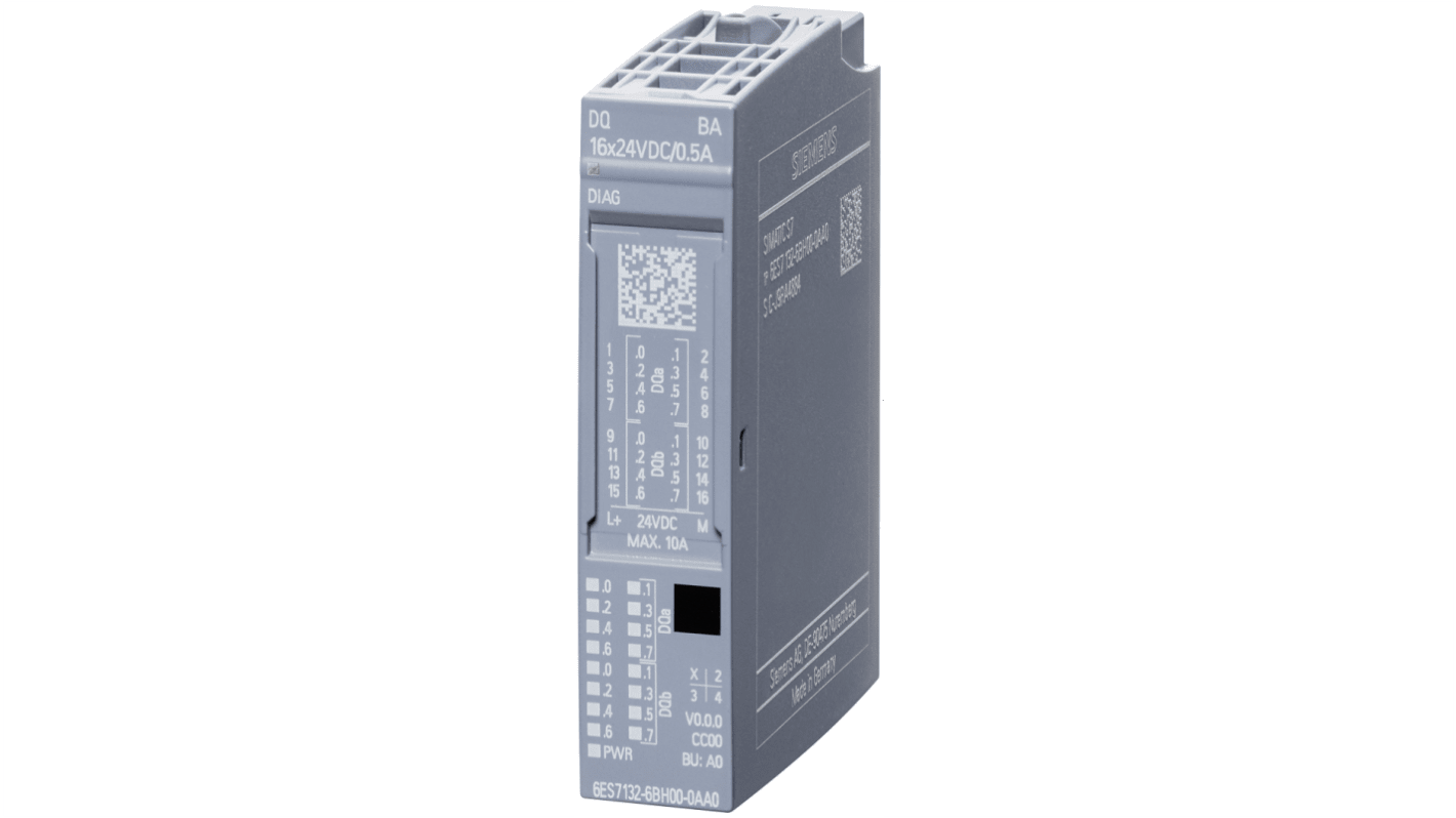 Siemens 6ES71 Digitales Ausgangsmodul für SIMATIC E/A-System / 16 x  Digital Ausgang 500 mA 1m