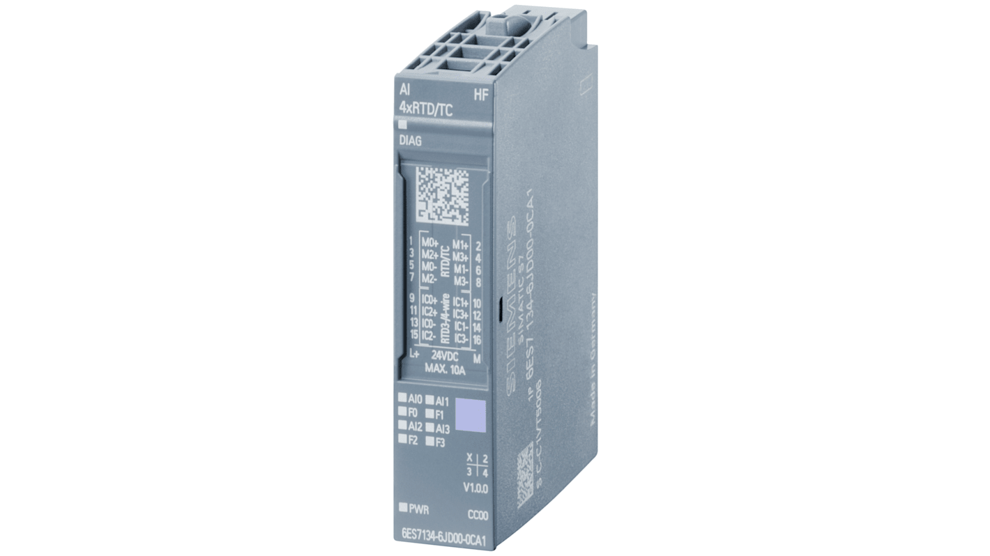 Módulo de entrada analógica Siemens 6ES7132, para usar con Sistema de E/S SIMATIC, 4 entradas tipo Analógico