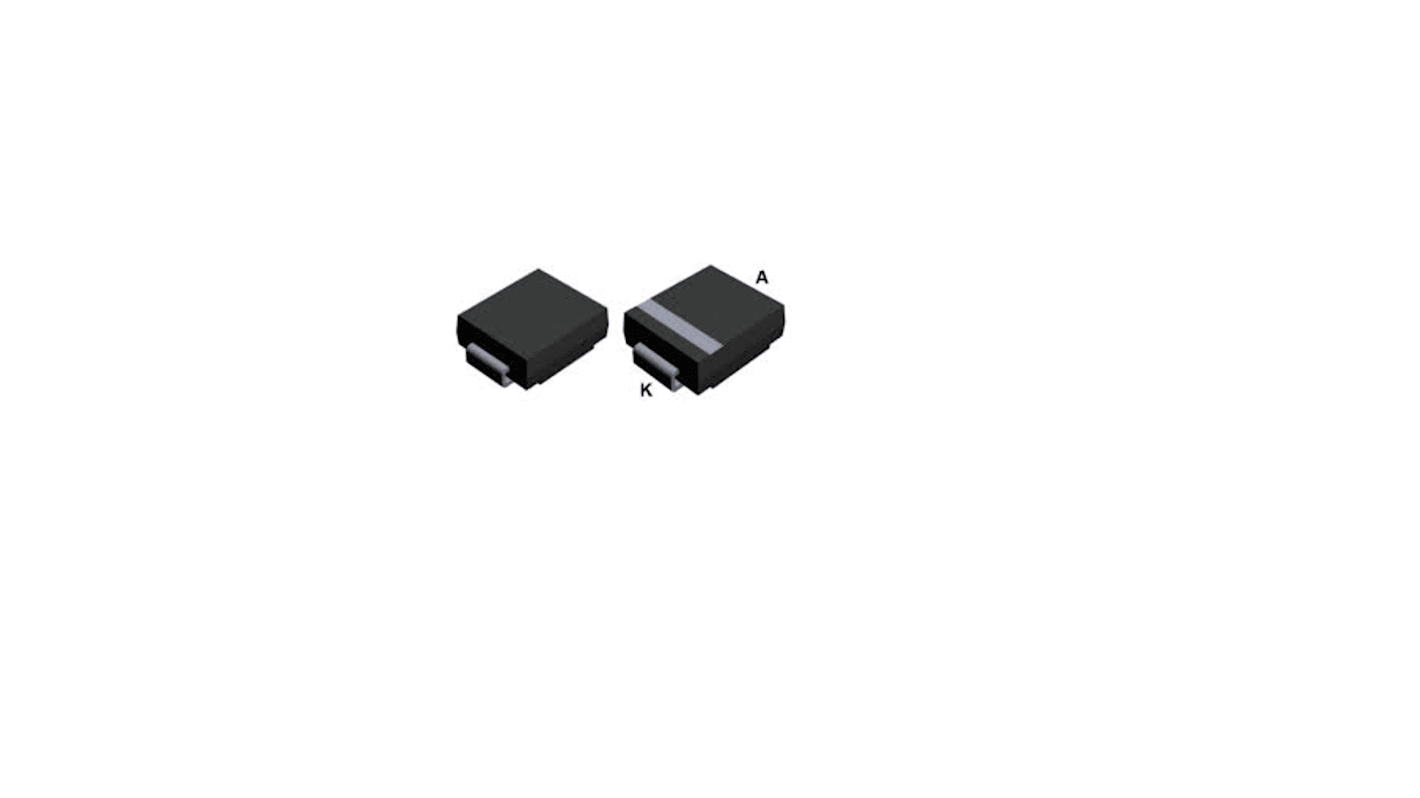 STMicroelectronics TVSダイオード, 双方向, 表面実装, SMC30J188CA