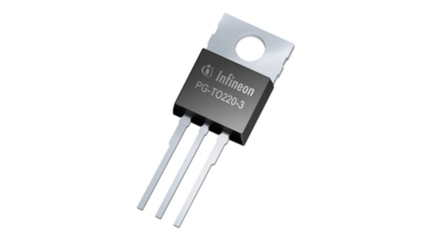 Infineon Pチャンネル MOSFET30 V 80 A スルーホール パッケージTO-220 3 ピン