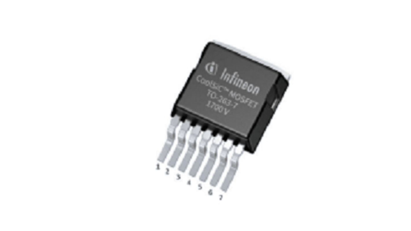 Infineon IMBG120R140M1HXTMA1 N-Kanal, SMD MOSFET 1200 V / 18 A, 7-Pin TO-263-7