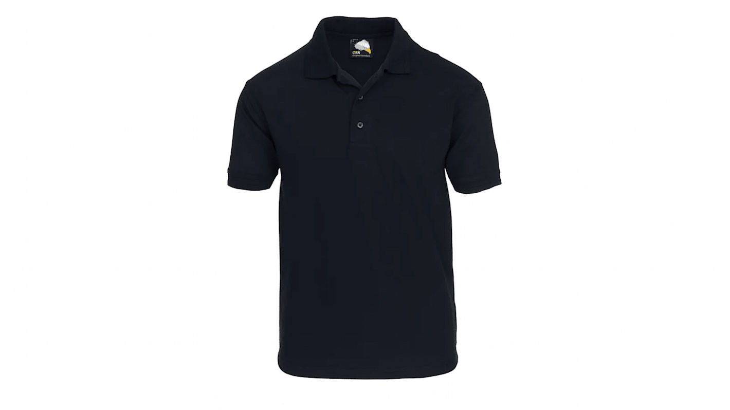 Orn Eagle Navy Polyester Polo Shirt, UK- 19in, EUR- 47cm