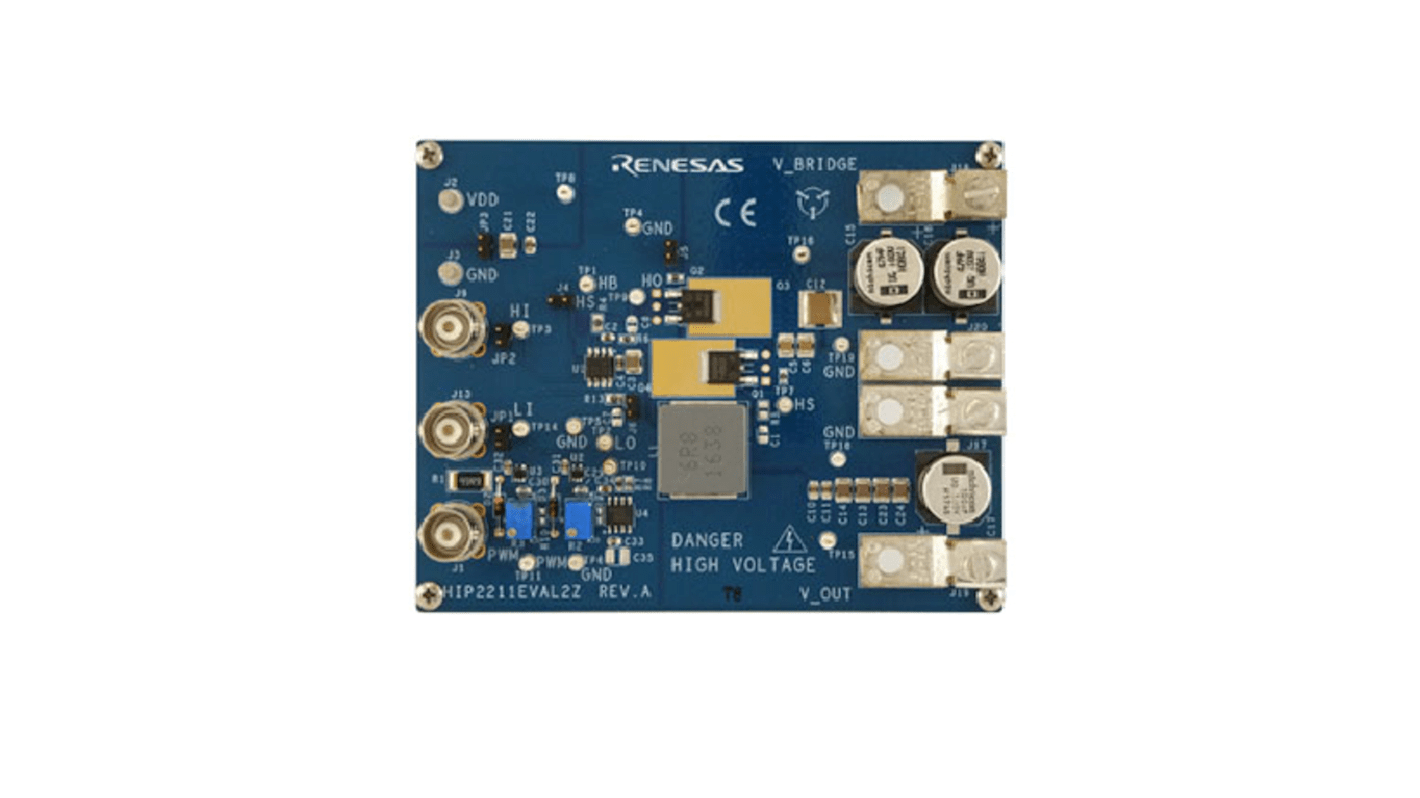 Renesas Electronics Evaluierungsplatine, 3A Source, 4A Sink, 100V, High Frequency Half-Bridge Drivers with HI/LI or