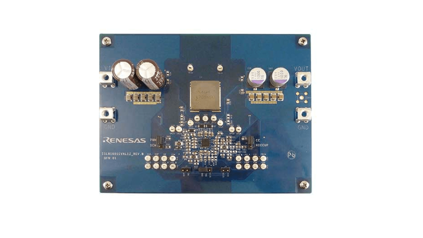 Vyhodnocovací deska, ISL8117EVAL2Z, Snižující regulátor, Renesas Electronics